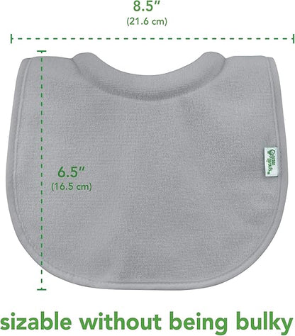 Pack 3 Baberos Impermeable Con Cuello Azul Green Sprouts (0-6m)
