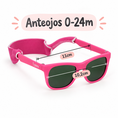 Anteojos de Sol Filtro UV Rosado Green Sprouts
