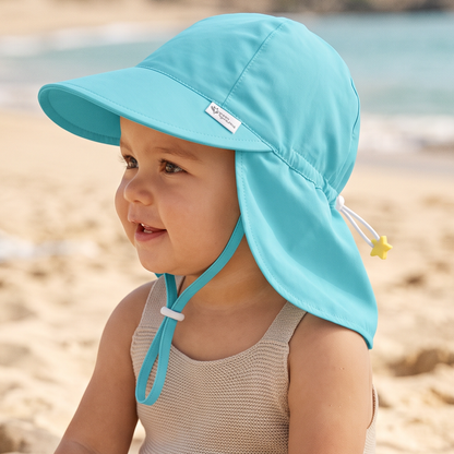 Gorro Flap UPF50+ Celeste Green Sprouts