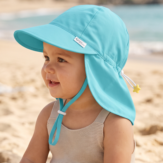 Gorro Flap UPF50+ Celeste Green Sprouts