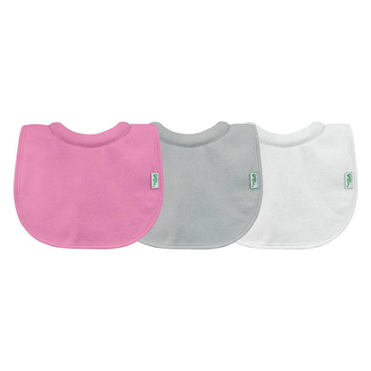 Pack 3 Baberos Impermeable Con Cuello Rosa Green Sprouts (0-6m)