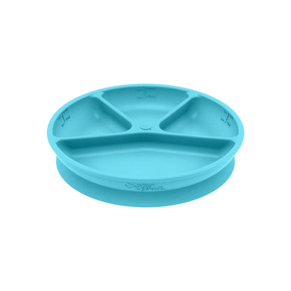 Plato de Silicona Ventosas Celeste Green Sprouts