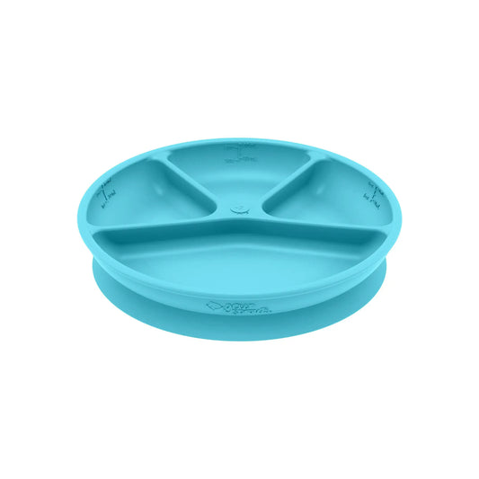 Plato de Silicona Ventosas Celeste Green Sprouts