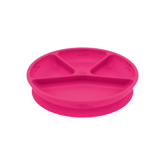 Plato de Silicona Ventosas Fucsia Green Sprouts