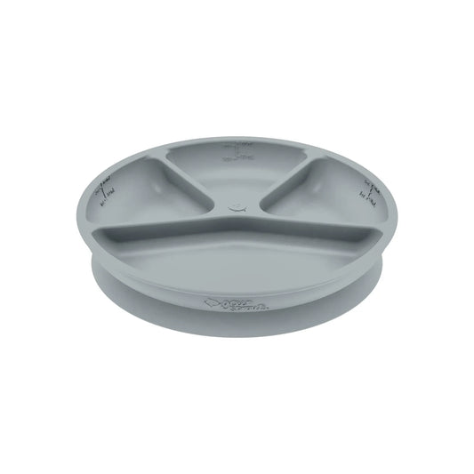 Plato de Silicona Ventosas Gris Green Sprouts