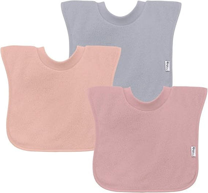 Pack 3 Baberos Impermeable Polera Rosa Green Sprouts (9-18m)