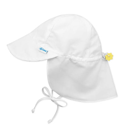 Gorro Flap UPF50+ Blanco Cinta Green Sprouts