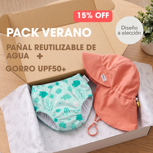 Pack Prepara tu Verano - Pañal + Gorro UPF50+