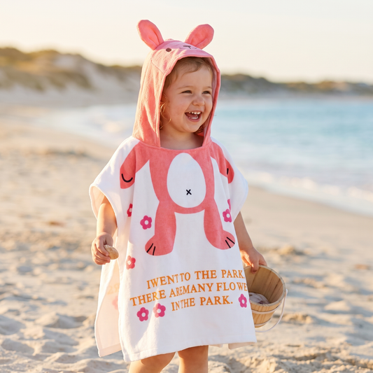 Toalla Poncho Niña Conejo (1-6 años)