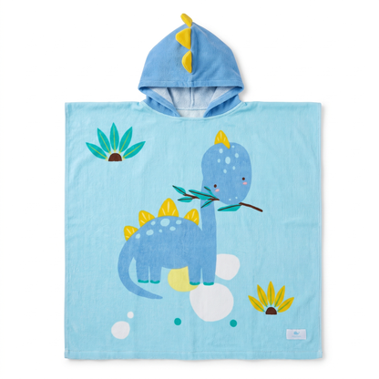 Toalla Poncho Niño Dinosaurio (1-6 años)